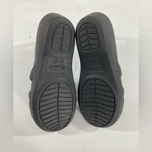 Crocs Black Rhonda Wedge Heel Strappy Slip On Comfort Sandals Women's 7 Shoes - Picture 7 of 9